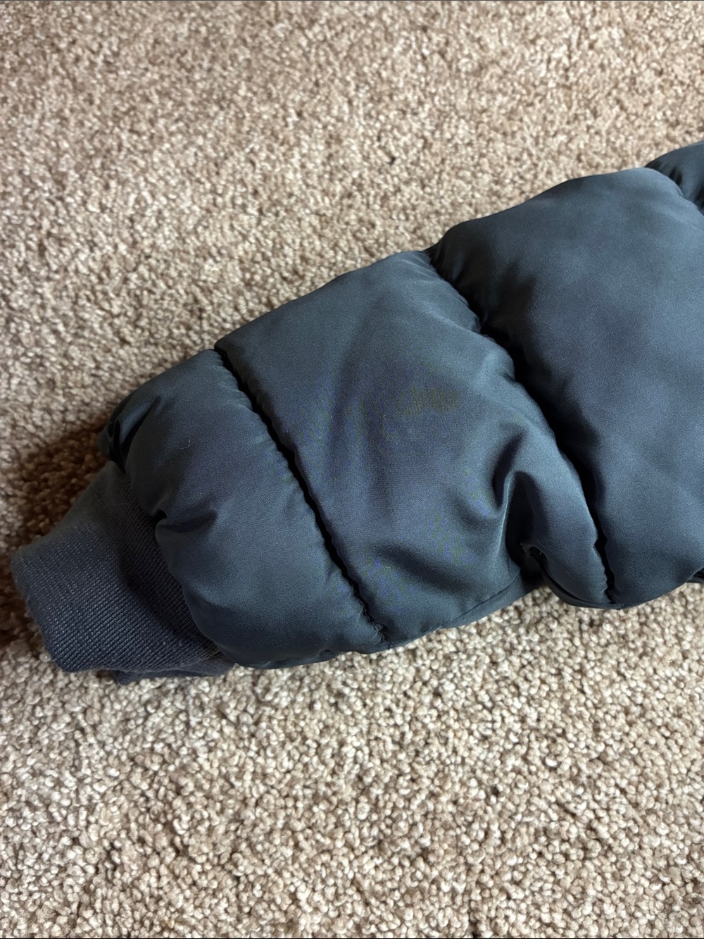 Swiss Tech Kids Hooded Puffer Jacket in Light Gray and Charcoal Size 3T - Picture 12 of 14